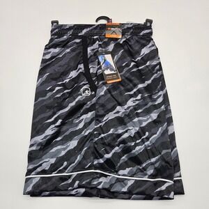 AND1 Offense Basketball Shorts Black Camo 2XL 8 Inch Inseam Athletic